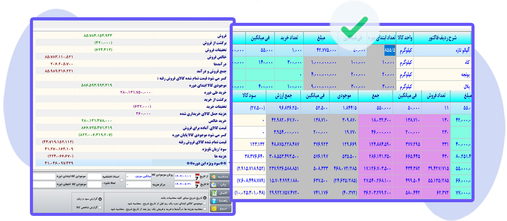 راهنمای فرم خلاصه سود و زیان و شاخص کالا​ پروگ استار